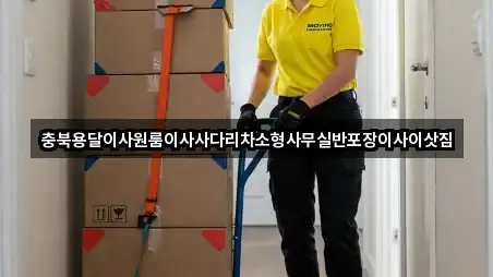 요약 | 충청북도 산외면 용달이사 3곳