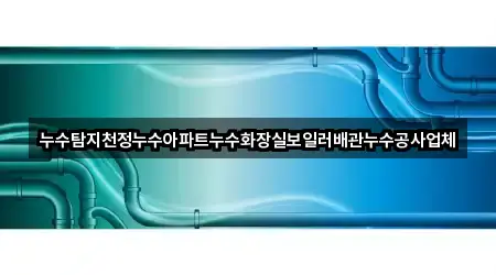누수탐지천정누수아파트누수화장실보일러배관누수공사업체