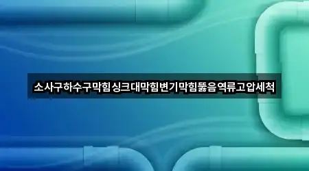 소사구하수구막힘싱크대막힘변기막힘뚫음역류고압세척
