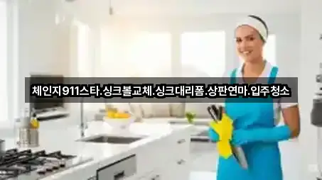 체인지911스타.싱크볼교체.싱크대리폼.상판연마.입주청소