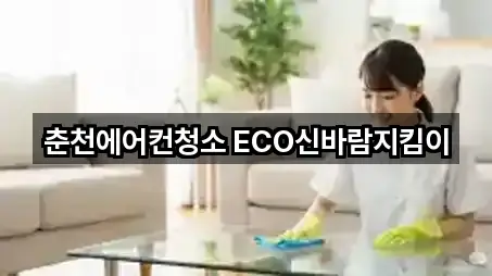 춘천에어컨청소 ECO신바람지킴이