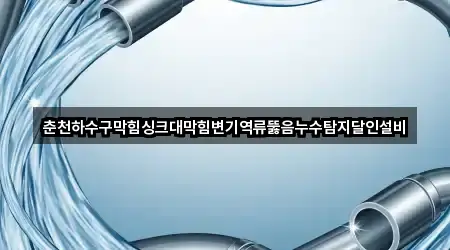 춘천하수구막힘싱크대막힘변기역류뚫음누수탐지달인설비