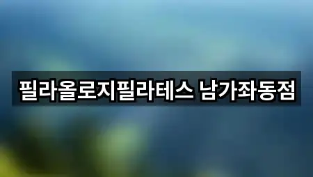 필라올로지필라테스 남가좌동점