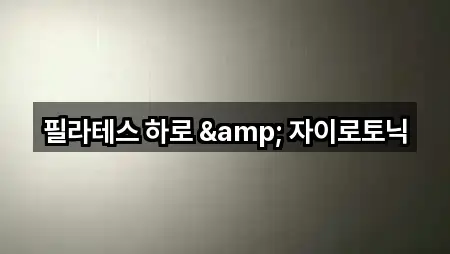 필라테스 하로 & 자이로토닉