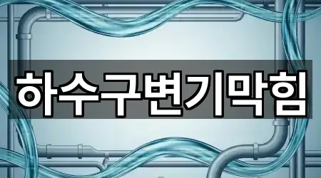 하수구변기막힘