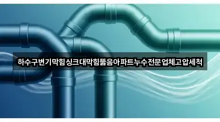하수구변기막힘싱크대막힘뚫음아파트누수전문업체고압세척