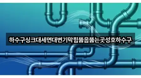 하수구싱크대세면대변기막힘뚫음뚫는곳성호하수구
