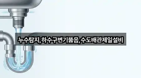 누수탐지,하수구변기뚫음,수도배관제일설비