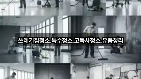 쓰레기집청소.특수청소.고독사청소.유품정리