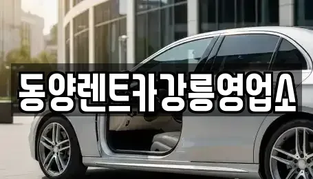 강원 강릉시 연곡면 렌트카 전문 동양렌트카강릉영업소