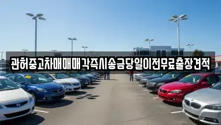 강원 춘천시 온의동 중고차 전문 관허중고차매매매각즉시송금당일이전무료출장견적