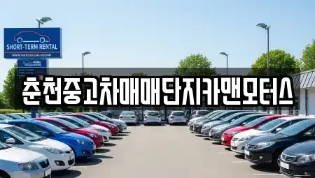 강원 춘천시 온의동 중고차 전문 춘천중고차매매단지카맨모터스