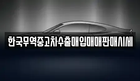 강원특별자치도 인제군 인제읍 중고차매입 전문 한국무역중고차수출매입매매판매시세