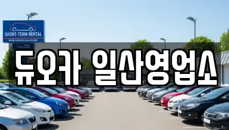 경기 고양시 덕양구 행신동 장기렌트카 전문 듀오카 일산영업소