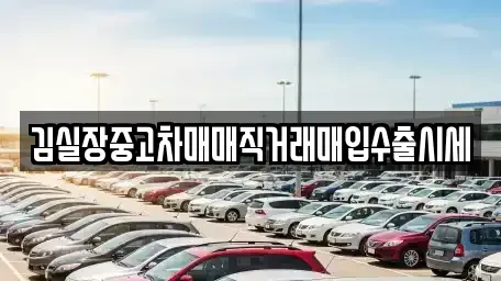 경기 김포시 걸포동 중고차매입 전문 김실장중고차매매직거래매입수출시세