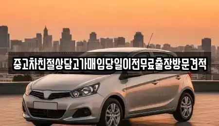 경기 안성시 양성면 중고차 전문 중고차친절상담고가매입당일이전무료출장방문견적