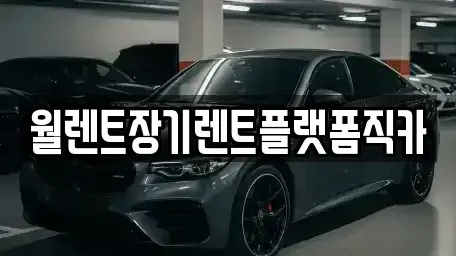 경기 양평군 옥천면 장기렌트카 전문 월렌트장기렌트플랫폼직카