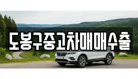 경기 의정부시 낙양동 중고차 전문 도봉구중고차매매수출
