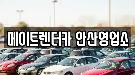 경기도 안산시 상록구 본오동 렌트카 전문 메이트렌터카 안산영업소