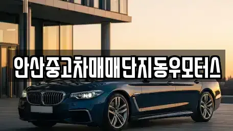 경기도 안산시 상록구 본오동 중고차 전문 안산중고차매매단지동우모터스