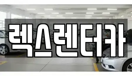 경기도 의정부시 금오동 렌트카 전문 렉스렌터카