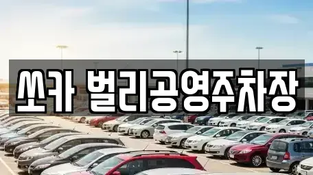 경남 사천시 벌리동 렌트카 전문 쏘카 벌리공영주차장