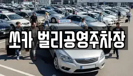 경남 사천시 죽림동 렌트카 전문 쏘카 벌리공영주차장