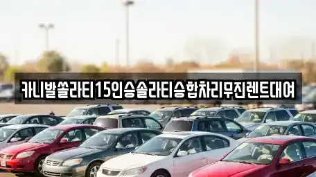 경북 구미시 원평동 렌트카 전문 카니발쏠라티15인승솔라티승합차리무진렌트대여