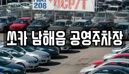 경상남도 남해군 렌트카 전문 쏘카 남해읍 공영주차장