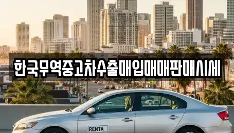 경상남도 남해군 중고차매입 전문 한국무역중고차수출매입매매판매시세