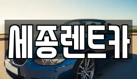 경상남도 창원시 진해구 마천동 렌트카 전문 세종렌트카