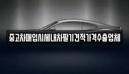 대구 중구 봉산동 중고차 전문 중고차매입시세내차팔기견적가격수출업체