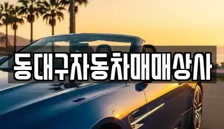 대구광역시 동구 신암동 중고차매매 전문 동대구자동차매매상사