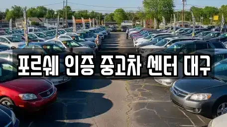 대구광역시 동구 신암동 중고차매매 전문 포르쉐 인증 중고차 센터 대구