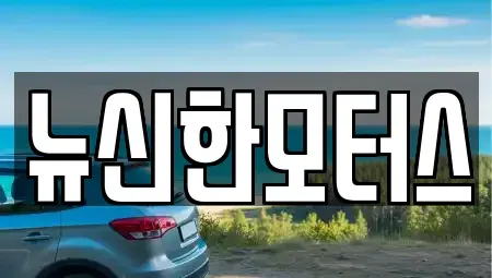 대전 서구 우명동 중고차 전문 뉴신한모터스