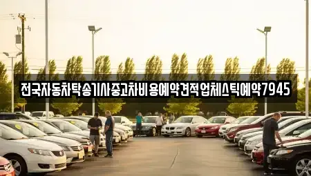 대전 중구 무수동 중고차 전문 전국자동차탁송기사중고차비용예약견적업체스틱예약7945