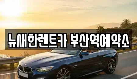 부산 중구 대청동1가 단기렌트카 전문 뉴새한렌트카 부산역예약소