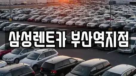 부산 중구 대청동1가 렌트카 전문 삼성렌트카 부산역지점