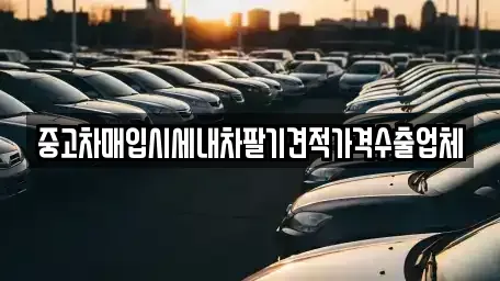 부산광역시 연제구 연산동 중고차매입 전문 중고차매입시세내차팔기견적가격수출업체