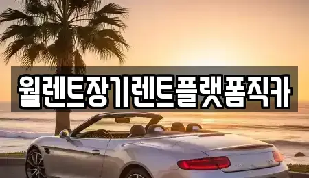 서울 종로구 누상동 장기렌트카 전문 월렌트장기렌트플랫폼직카