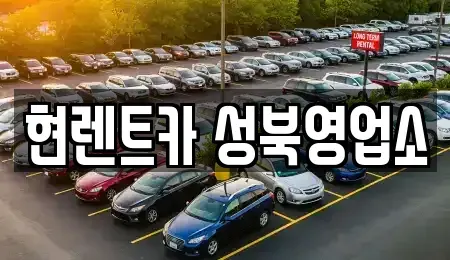서울 종로구 연건동 렌트카 전문 현렌트카 성북영업소