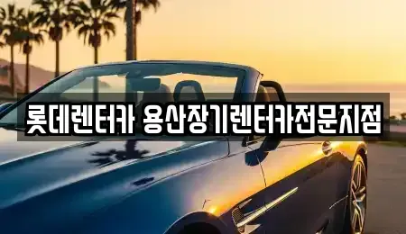 서울 중구 남대문로4가 장기렌트카 전문 롯데렌터카 용산장기렌터카전문지점