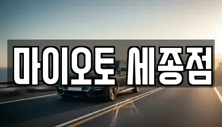 세종특별자치시 나성동 장기렌트카 전문 마이오토 세종점
