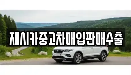 인천 중구 답동 중고차 전문 재시카중고차매입판매수출