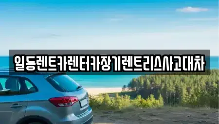 인천광역시 중구 용동 렌트카 전문 일등렌트카렌터카장기렌트리스사고대차
