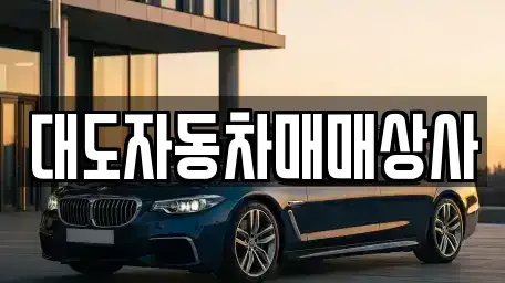 전남 광양시 옥룡면 중고차매매 전문 대도자동차매매상사