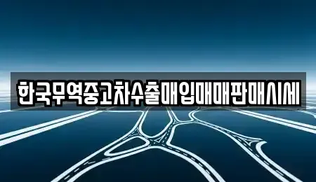 전라남도 진도군 의신면 중고차매매 전문 한국무역중고차수출매입매매판매시세