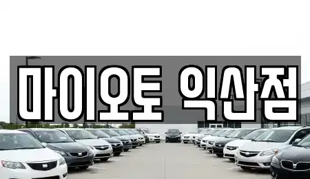 전북특별자치도 익산시 중앙동1가 장기렌트카 전문 마이오토 익산점