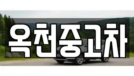 충북 옥천군 중고차 전문 옥천중고차