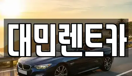 충청남도 공주시 금흥동 장기렌트카 전문 대민렌트카